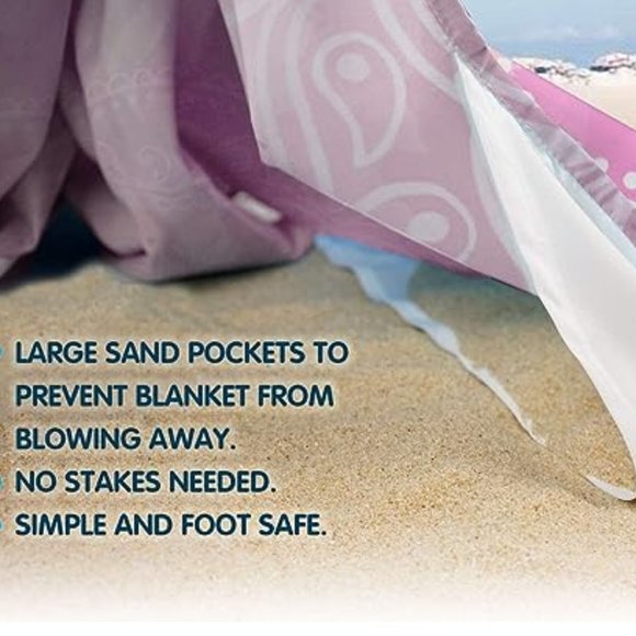 Boho sand proof beach blanket - Picture 7 of 7
